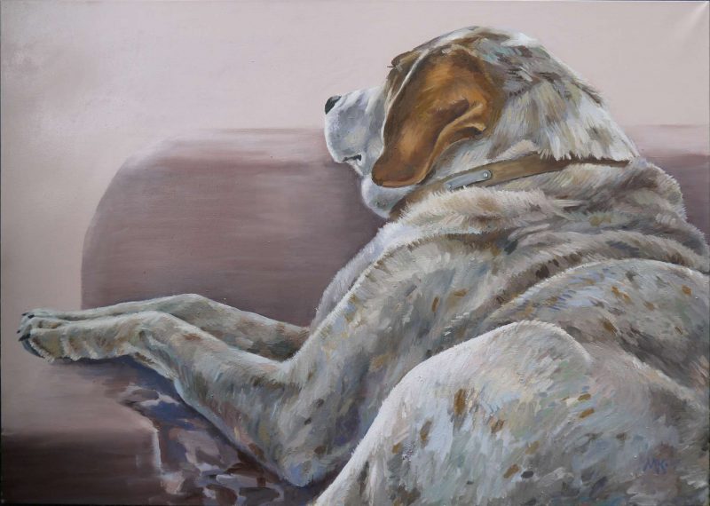 schilderij hond